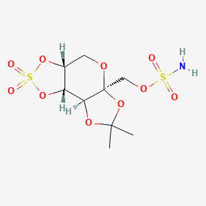 Sulfamic acid 2,3-o-(1-methylethylidene)-4,5-o-sulfonyl-beta-fructopyranose ester