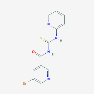5-bromo-N-[(2-pyridinylamino)-sulfanylidenemethyl]-3-pyridinecarboxamide
