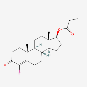 4-Fluoro-17beta-hydroxyandrost-4-en-3-one propionate