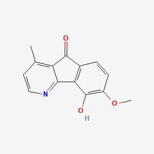 8-Methoxy-4-methyl-1H-indeno(1,2-b)pyridine-5,9-dione