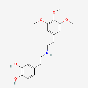 4-(2-((2-(3,4,5-Trimethoxyphenyl)ethyl)amino)ethyl)-1,2-benzenediol