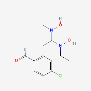 molecular formula C13H19ClN2O3 B1213791 O-Diethylaminoethyl-4-chlorobenzaldoxime-N-oxide CAS No. 66116-11-8