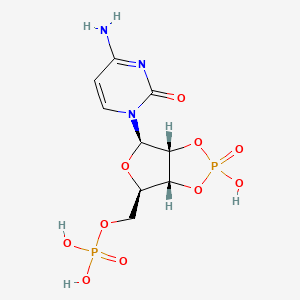 molecular formula C9H13N3O10P2 B1213794 Cyclo-cdp CAS No. 5511-94-4
