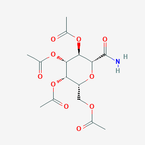 molecular formula C15H21NO10 B012138 2,3,4,6-四-O-乙酰-b-D-半乳吡喃糖甲酰胺 CAS No. 108739-88-4