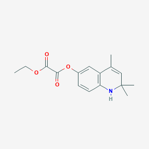 molecular formula C16H19NO4 B12138075 Ethyl 2,2,4-trimethyl-1,2-dihydro-6-quinolinyl ethanedioate 