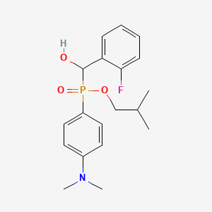 [[4-(Dimethylamino)phenyl]-(2-methylpropoxy)phosphoryl]-(2-fluorophenyl)methanol
