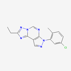 7-(5-chloro-2-methylphenyl)-2-ethyl-7H-pyrazolo[4,3-e][1,2,4]triazolo[1,5-c]pyrimidine