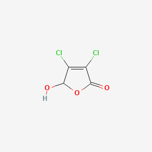 molecular formula C4H2Cl2O3 B1213840 3,4-Dichloro-5-hydroxyfuran-2(5H)-one CAS No. 766-40-5