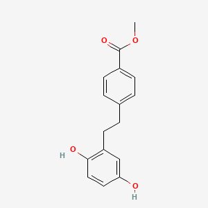 Methyl 4-(2-(2,5-dihydroxyphenyl)ethyl)benzoate