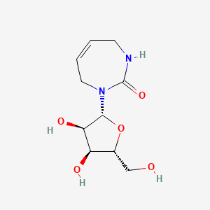 molecular formula C10H16N2O5 B1213849 Diazepinone riboside CAS No. 75421-11-3