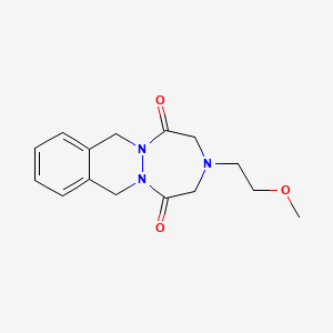 3,4,7,12-Tetrahydro-3-(2-methoxyethyl)-1H-(1,2,5)triazepino(1,2-b)phthalazine-1,5(2H)-dione