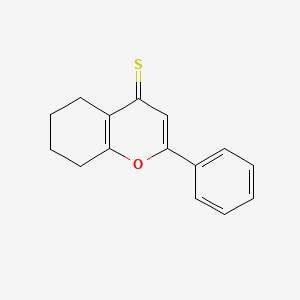 molecular formula C15H14OS B12138504 2-phenyl-5,6,7,8-tetrahydro-4H-chromene-4-thione 