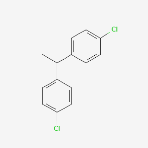 molecular formula C14H12Cl2 B1213870 Benzene, 1,1'-ethylidenebis(4-chloro- CAS No. 3547-04-4