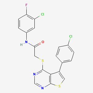 molecular formula C20H12Cl2FN3OS2 B12138769 C20H12Cl2FN3OS2 