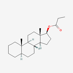 molecular formula C22H36O2 B1213879 5alpha-Androstan-17beta-ol propionate CAS No. 6301-86-6