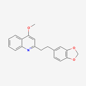 molecular formula C19H17NO3 B1213896 Cusparine CAS No. 529-92-0
