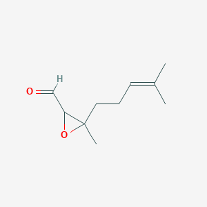 molecular formula C10H16O2 B1213911 3-Methyl-3-(4-methylpent-3-en-1-yl)oxirane-2-carbaldehyde 