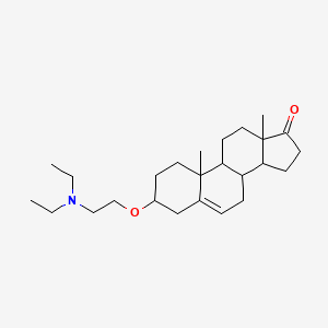 molecular formula C25H41NO2 B1213913 3-[2-(Diethylamino)ethoxy]-10,13-dimethyl-1,2,3,4,7,8,9,11,12,14,15,16-dodecahydrocyclopenta[a]phenanthren-17-one 