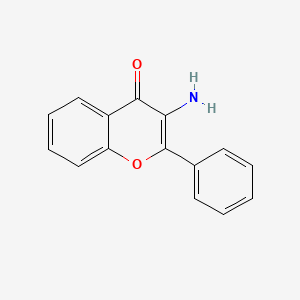 molecular formula C15H11NO2 B1213915 3-Amino-2-phenyl-4H-chromen-4-one CAS No. 6928-56-9