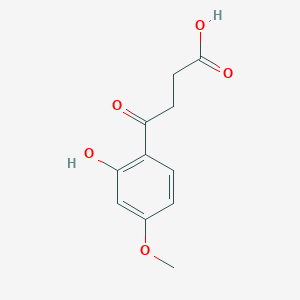molecular formula C11H12O5 B1213916 4-(2-羟基-4-甲氧基苯基)-4-氧代丁酸 CAS No. 14617-02-8