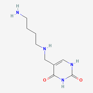 molecular formula C9H16N4O2 B1213920 alpha-Putrescinylthymine CAS No. 40451-54-5