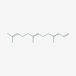 molecular formula C16H26 B1213921 4,8,12-Trimethyl-1,3,7,11-tridecatetraene 