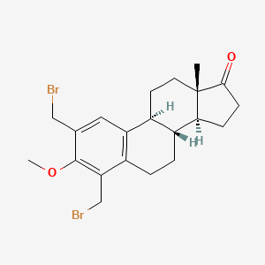 (8R,9S,13S,14S)-2,4-bis(bromomethyl)-3-methoxy-13-methyl-7,8,9,11,12,14,15,16-octahydro-6H-cyclopenta[a]phenanthren-17-one