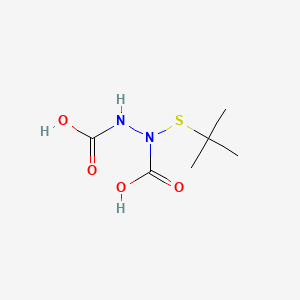 1-(tert-Butylthio)-1,2-hydrazinedicarboxylic acid