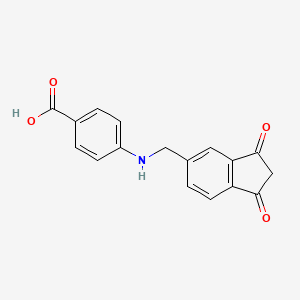 4-(((1,3-Benzodioxol)-5-yl)methyl)aminobenzoic acid