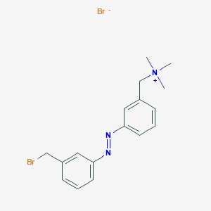 Benzenmethanaminium, 3-((3-(bromomethyl)phenyl)azo)-N,N,N-trimethyl-