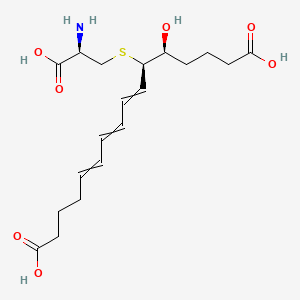 (11R,12S)-11-[(2R)-2-amino-2-carboxyethyl]sulfanyl-12-hydroxyhexadeca-5,7,9-trienedioic acid