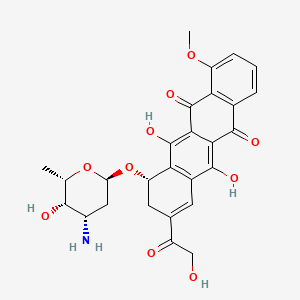 molecular formula C27H27NO10 B1213973 9,10-Anhydroadriamycin CAS No. 80996-23-2