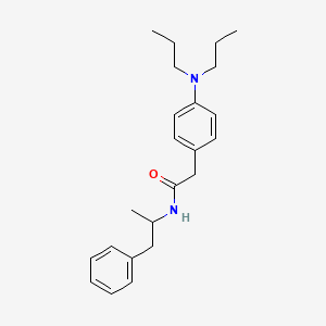 molecular formula C23H32N2O B1213981 2-[4-(dipropylamino)phenyl]-N-(1-phenylpropan-2-yl)acetamide CAS No. 50794-02-0