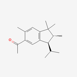 molecular formula C18H26O B1213984 5-Acetyl-3-isopropyl-1,1,2,6-tetramethylindane CAS No. 68857-95-4