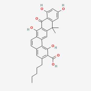 molecular formula C30H28O7 B1213993 Benastatin A CAS No. 138968-85-1