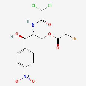 molecular formula C13H13BrCl2N2O6 B1213997 3-(Bromoacetyl)chloramphenicol CAS No. 95610-68-7