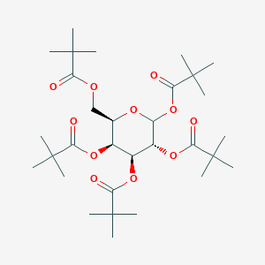 molecular formula C31H52O11 B012140 1,2,3,4,6-Pentakis-O-(2,2-dimethylpropanoyl)-D-galactopyranose CAS No. 108342-85-4