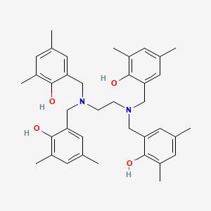 molecular formula C38H48N2O4 B1214003 N,N,N',N'-Tetrakis(2-hydroxy-3,5-dimethylbenzyl)ethylenediamine CAS No. 142647-87-8