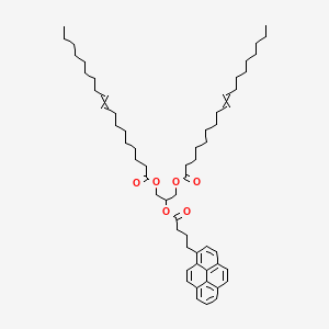 molecular formula C59H86O6 B1214005 [3-Octadec-9-enoyloxy-2-(4-pyren-1-ylbutanoyloxy)propyl] octadec-9-enoate 