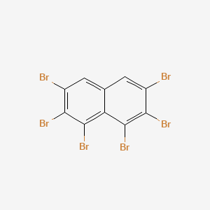 molecular formula C10H2Br6 B1214009 2,3,4,5,6,7-Hexabromonaphthalene CAS No. 89680-15-9