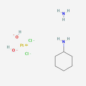 Azane;cyclohexanamine;platinum(4+);dichloride;dihydroxide