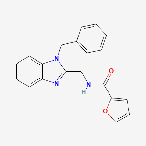 molecular formula C20H17N3O2 B12140224 N-[(1-benzyl-1H-benzimidazol-2-yl)methyl]furan-2-carboxamide 