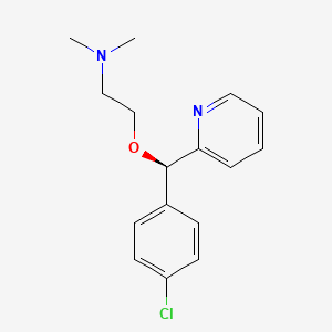 molecular formula C16H19ClN2O B1214027 (R)-carbinoxamine CAS No. 59811-40-4