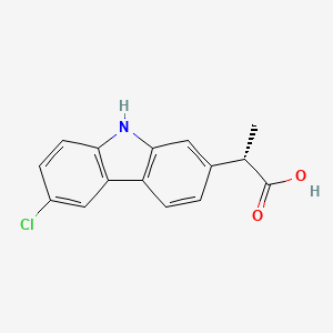 molecular formula C15H12ClNO2 B1214028 (S)-Carprofen CAS No. 52263-84-0