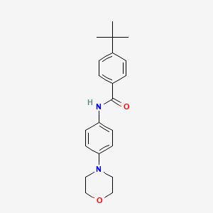 molecular formula C21H26N2O2 B1214029 4-tert-butyl-N-[4-(4-morpholinyl)phenyl]benzamide 
