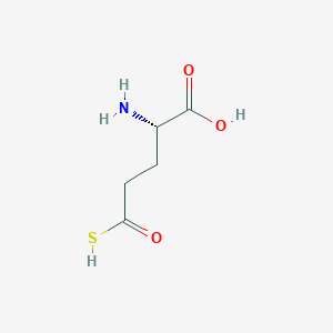 molecular formula C5H9NO3S B121403 (2S)-2-amino-5-oxo-5-sulfanylpentanoic acid CAS No. 141817-15-4