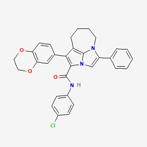 molecular formula C31H26ClN3O3 B12140327 C31H26ClN3O3 