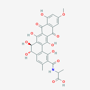molecular formula C28H23NO12 B1214034 Pradimicinone II 