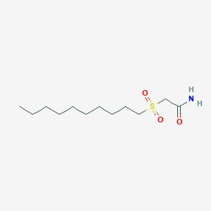 molecular formula C12H25NO3S B1214039 2-Decylsulfonylacetamide 