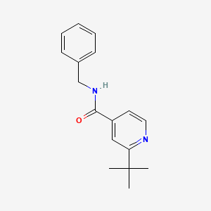 molecular formula C17H20N2O B1214043 2-tert-butyl-N-(phenylmethyl)-4-pyridinecarboxamide 